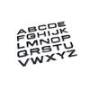 A-Z luxury black 3d letters bonnet and trunk car sticker vehicle emblems decals for RANGE ROVER OVERFINCH KAHN cars