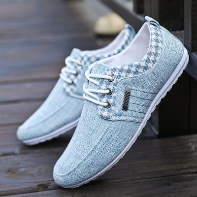 Men Casual Shoes Canvas Breathable Driving Shoes Male Soft Comfortable Mens Flats Shoes Non-slip Lazy Fisherman Loafers