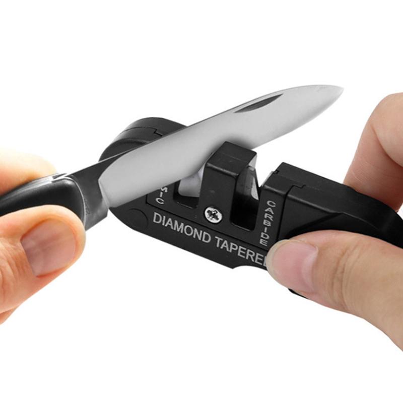 1pc Ambidextrous Lightweight Portable Metal Tungsten Ceramic Carbide Knife For Outdoor