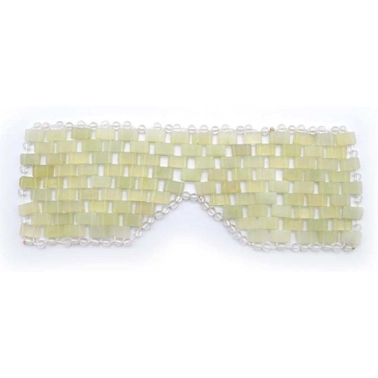 RODEREK Natural Jade Sleep Mask & Blindfold,Natural Jade Eye Mask,Anti-Aging Hot or Cold Therapy Eye Mask Which is Soothing Cooling Detoxifying Xiuyan Jade