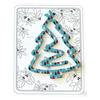 1/3Pcs Christmas Tree Bookmark with Card Tree Shape Acrylic Book Page Marker Clip Decoration Book Lovers Birthday Holiday Gift