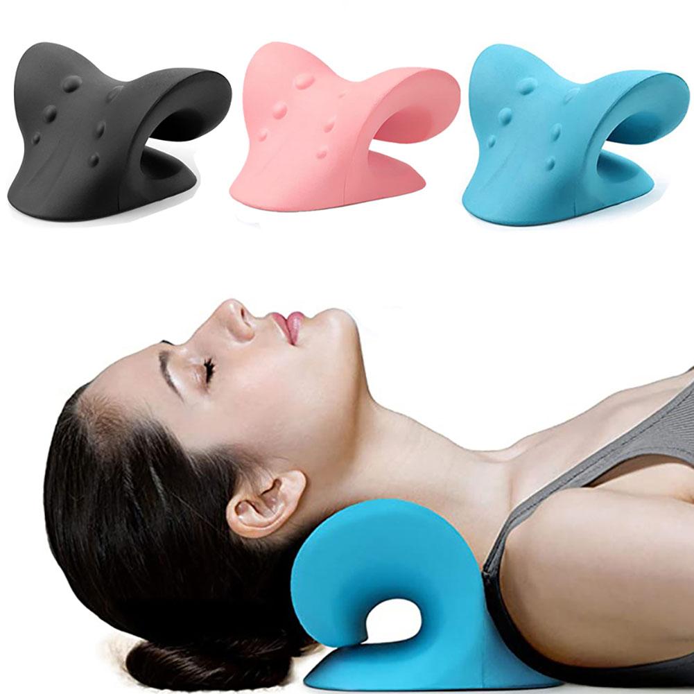 C-type Neck Massage Pillow Neck Shoulder Stretcher Cervical Traction Device Healthy Sleep Tools For Pain Relief