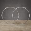 2 Pieces 14-Inch Drum Hoop Polished Hardware Easy to Install for Music Students