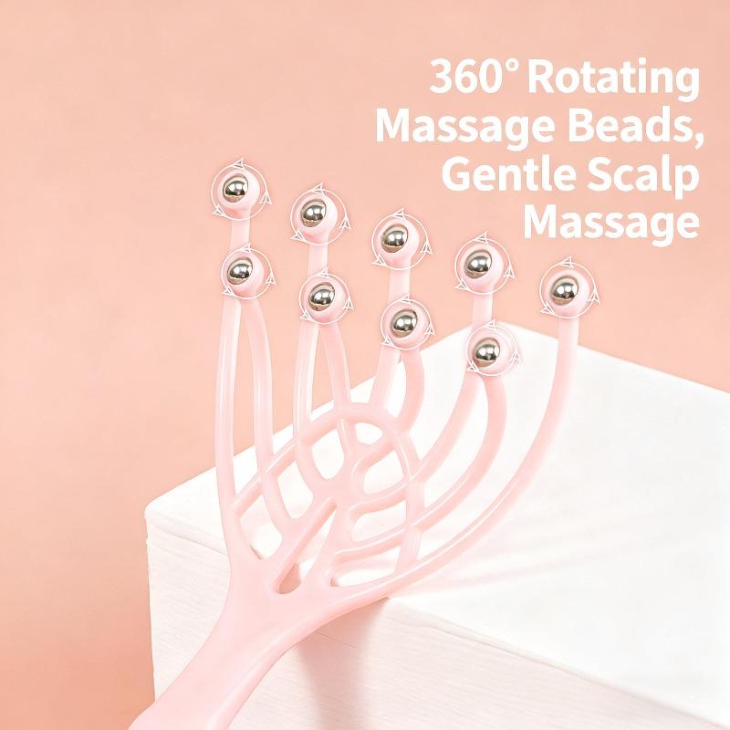 9 Claws Scalp Massager, Handheld Head Massage Tool for Hair Care & Stress Relief, Home Office SPA Gift