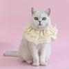 Cat Bib Collar Pet Bandana Scarf Accessories with Bow Adjustable Cat Dog Princess Costume for Christmas Birthday Party Decoration
