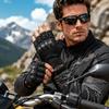 Anti-Slip Motorcycle Gloves Fingerless Gym Training Gloves Unisex MTB Cycling Gloves  Hunting