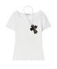 ILLIO White-Camou Cross Necklace T-Shirt