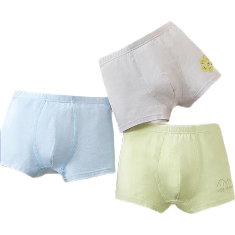 Mini Balabala Kids Pure Cotton A-Grade Anti-bacterial Underwear 3-Pack 140
