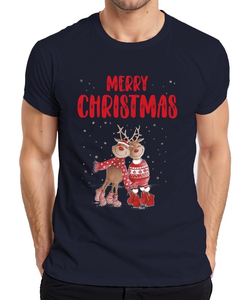 Merry Christmas Reindeer Pair Rudolph Christmas Xmas Gift Xmas S