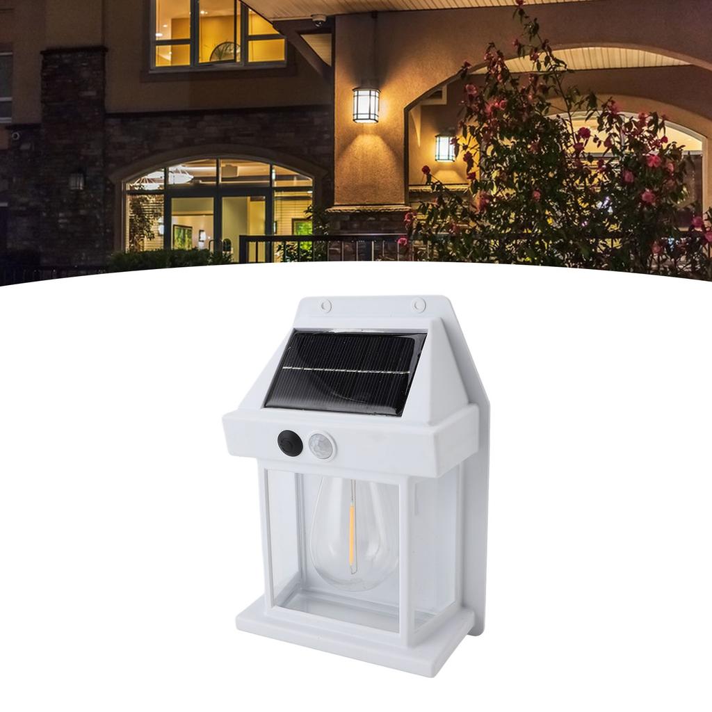 Solar Sensor Motion Wall Lights Waterproof Weather Resistant 3 Speed Cordless Solar Wall Lamps Porch Lanterns