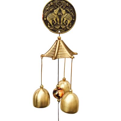 Vintage Alloy Wind Chimes Retro Exquisite Fine Workmanship Decorative Wind Chimes for Shop Home Decoration