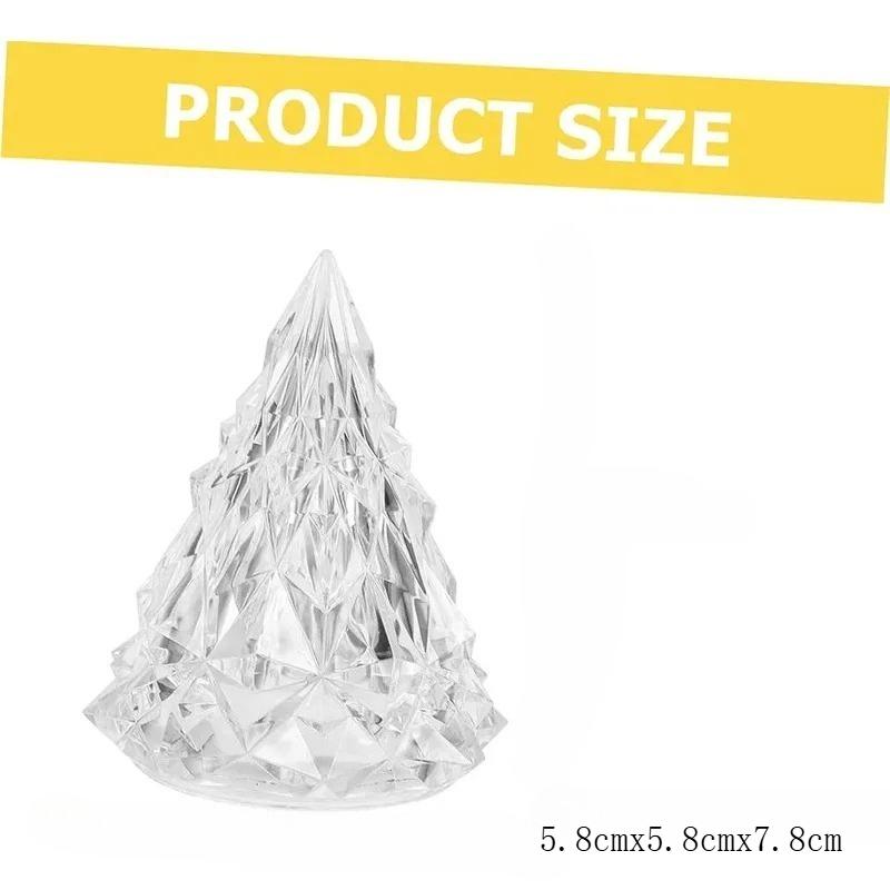 Crystal Iceberg LED Night Light Acrylic Mountain Table Lamp Warm Glow Bedside Atmosphere Light for Bedroom Decor Holiday Gift