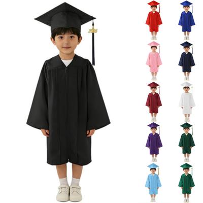 Fashionable Children's Bachelor's Clothing Set, Kindergarten Photography Clothing, 2026 New Doctoral Cap Graduation Robe
