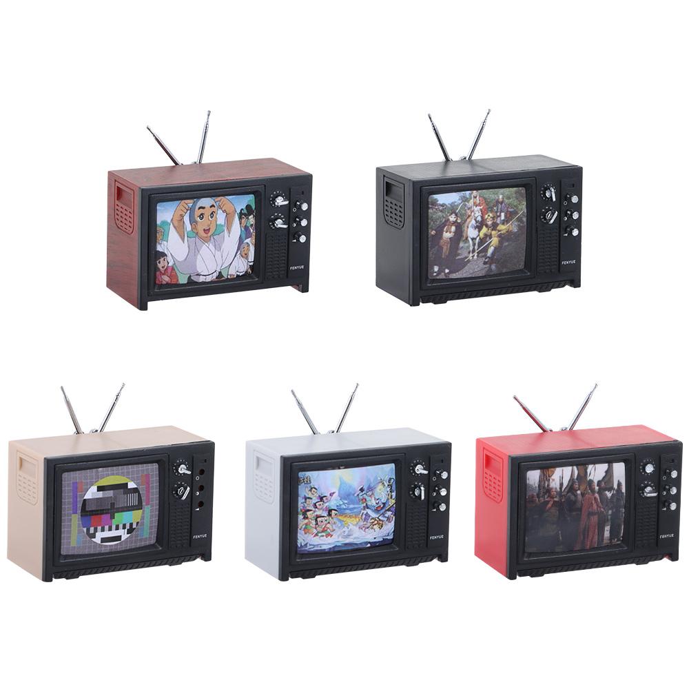 

Симпатичные украшения для гостиной, имитация мебели, мини-ретро ТВ, мебель для кукольного домика, игровой домик, игрушка