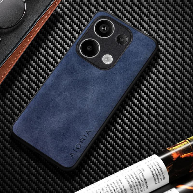 Leather Case For Xiaomi POCO M6 M5S M5 M4 M3 Pro Coque Silky Feel Durable Matte Cover for Poco M6 Pro Case Funda