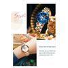 Luxury Elegant Women's Watch Rhinestone Ocean Heart Waterproof Rose Gold Stainless Steel Quartz Women's Fashion Birthday Gift