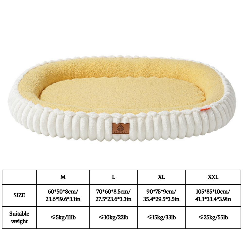 

Winter Orthopedic Dog Bed for Dogs Breeds,Egg Crate Foam Dog Sofa Beds,Pet Couch Bed with Four Sided Bolster,Non-Slip Bottom S 60X50X8CM жёлтый