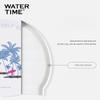 WATERTIME Silicone Swimming Cap, Ear Protection, Chlorine-Resistant, Large Size for Long Hair, White