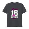 Sweet Sixteen Birthday for T Shirtnagers th B Day shirt vintage Washed Casual Top For Everyday Wear Comfortable Breathable