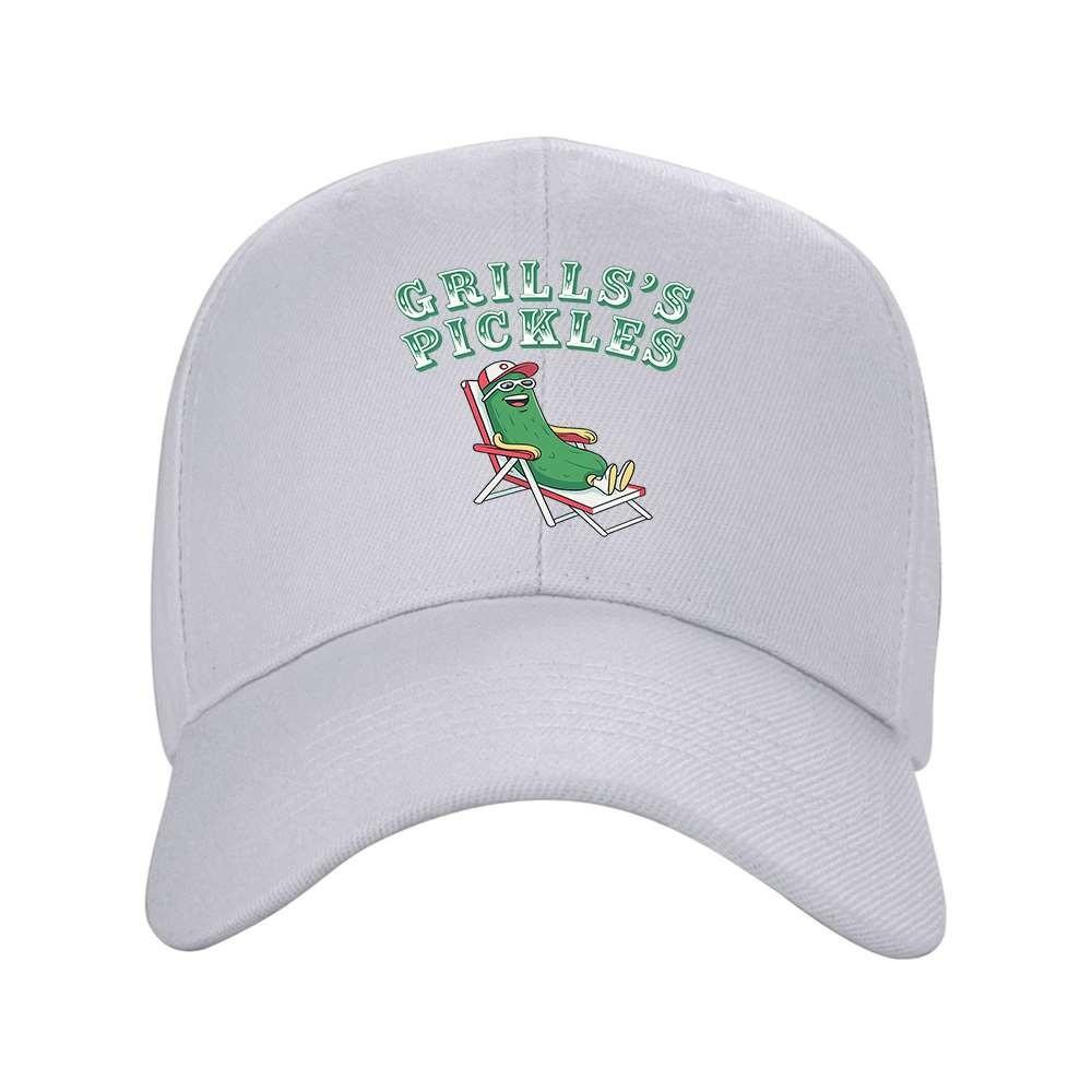 Relaxed Pickle Graphic Baseball Cap Funny Food Lover Unisex Adjustable Outdoor Hat