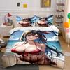 "Anime Character, Beach Background." Bedding Sets Duvet Cover Sets Duvet Covers Pillowcases(1 * Duvet Cover 2 * Pillowcases Without Duvet Insert)