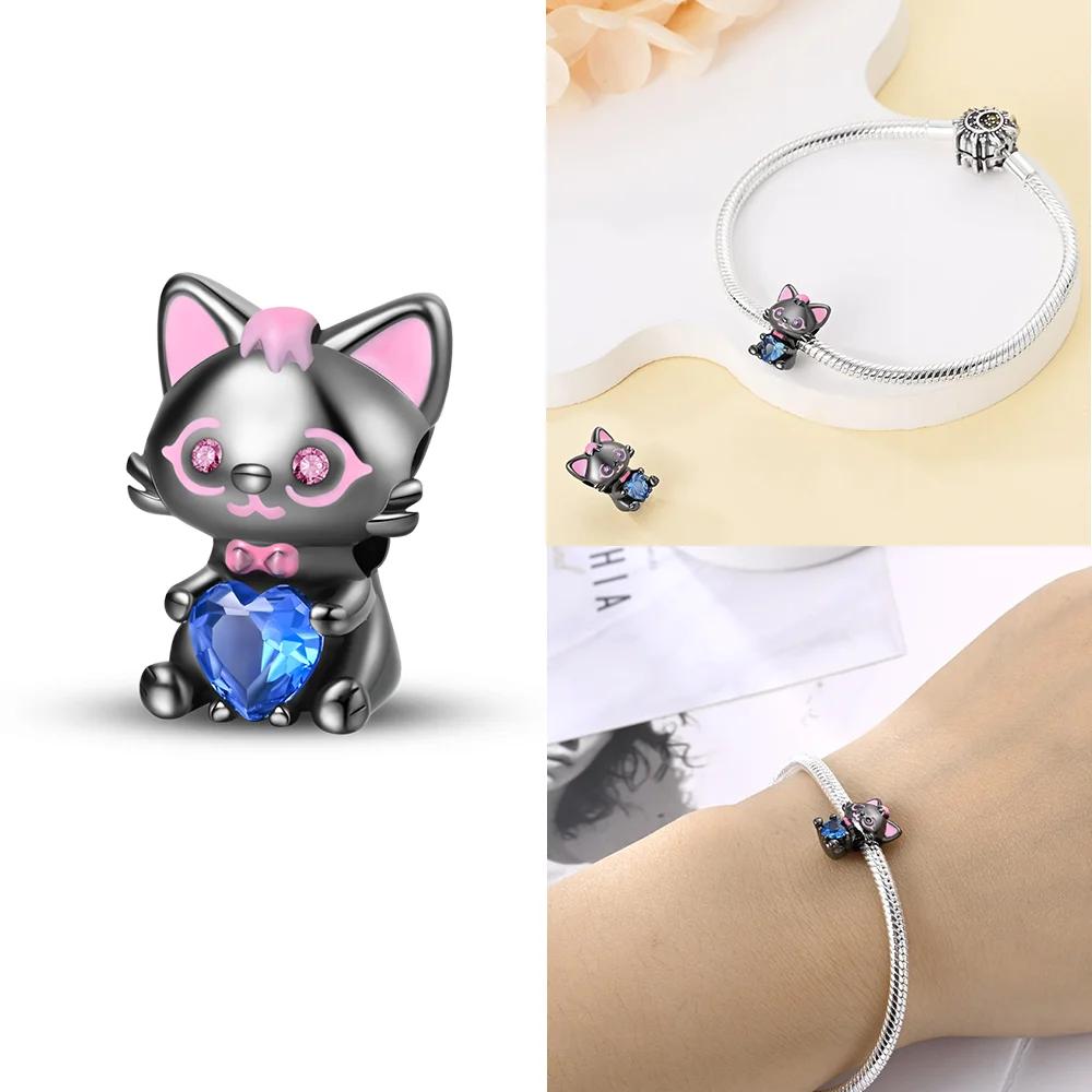 Owl Squirrel Bear Hedgehog Cute Animal Series Creative Copper Charms Beads Fit Pan Original Bracelets Diy Jewelry
