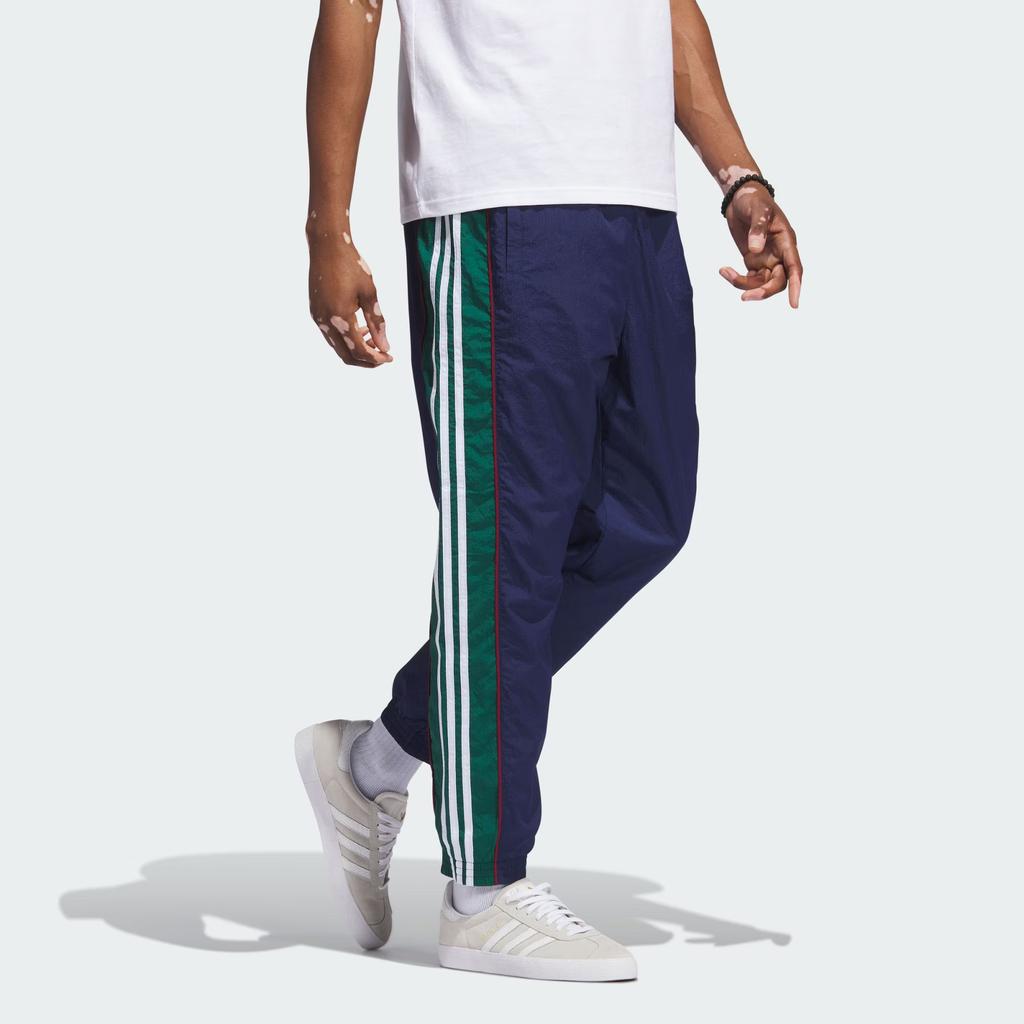 Adidas Originals Retro Woven Track Pants With Three Stripes Men Bottoms Indigo IJ5274
