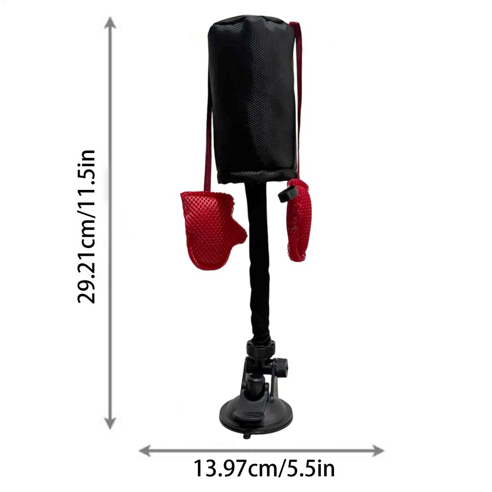 

Cat Punching Bag Toy Fun Kitten Teaser Play Toy with Suction Cup Pet Teasing Interactive Play Activity for Balcony Garden