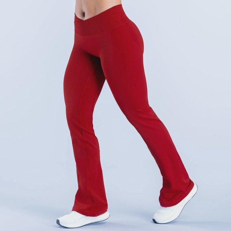 Seamless Cross-Waist Athletic Leggings for Women - Wide-Leg Yoga Gym Pants - Relaxed Workout Athletic Pants