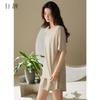Xuan Liang [with Chest Cushion] Women's Summer Modal Cotton Short Sleeved Ice Silk Cool Oversized Home Suit Set