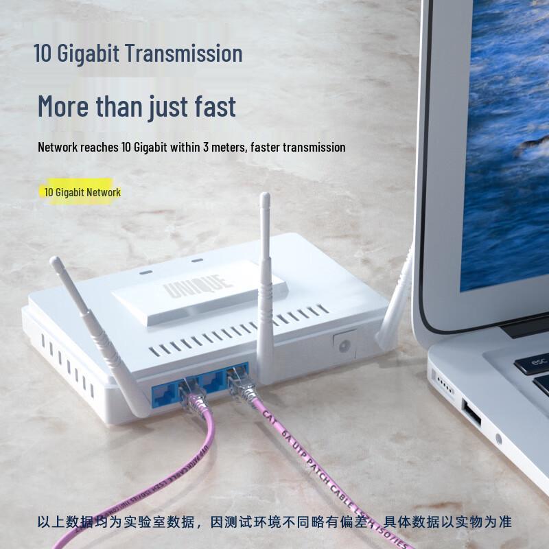 BOSENDE Cat6A 10 Gigabit Oxygen-Free Copper Ethernet Patch Cable