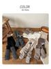 Children's Golden Brown Two-Piece Scrunched Socks & Warm Leggings Set for Autumn/Winter
