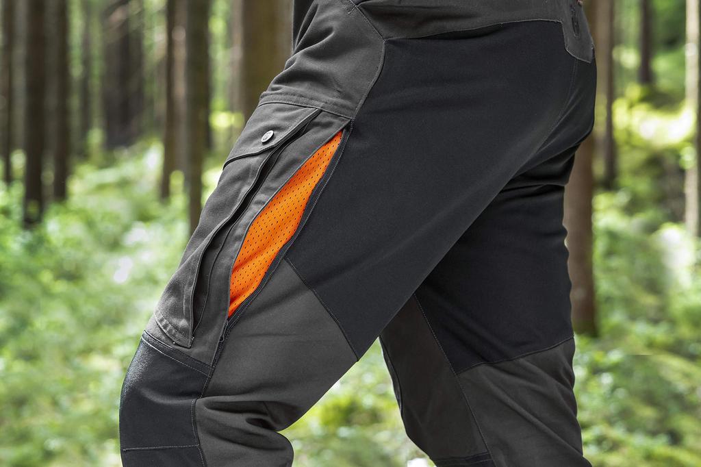 Husqvarna Zenoah X-Prora Outdoor Pants, Medium, 597418549, Charcoal Gray and Forest Green