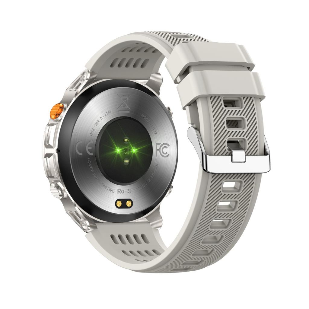 Rainbuvvy HT37 GPS Chytré hodinky 1,46palcový IPS displej Bluetooth hovor Vodotěsnost IP68 Svítilna Srdeční tep 540mAh Android Sportovní hodinky