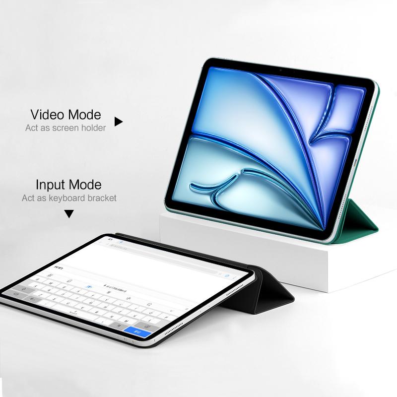 Smart Folio For iPad Pro 11 1st 2nd 3rd 4th Case Air 11 13 Inch M3 M2 Case For iPad 10th Air 6 5 4 10.9" Mini 7 6 Magnetic Cover