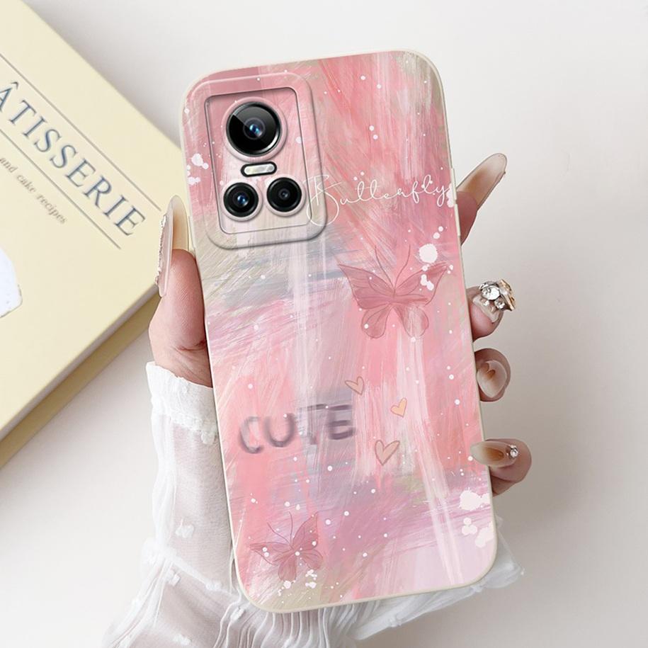 

For Realme GT Neo 3 5G Case New Fashion Flower Shockproof Silicone Soft TPU Matte Cover For Realme GT Neo3 80W GTNeo3 Phone Bags Realme GT Neo 3 80W