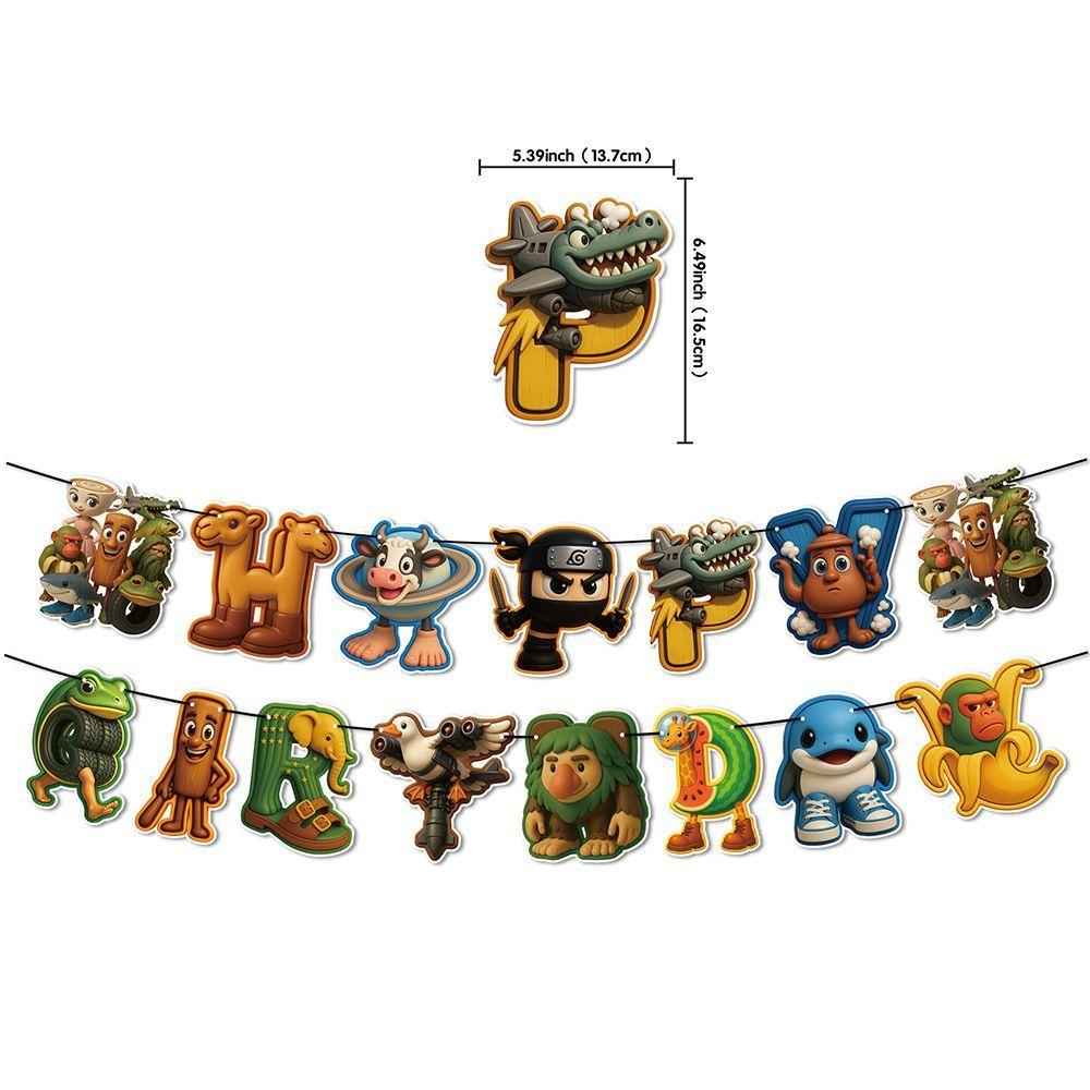 Tung Tung Sahur-themed Birthday Party Decoration and Arrangement Children's Birthday Party Decoration Supplies