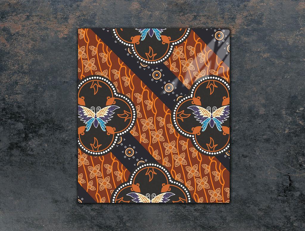 SZKLANA DESKA DO KROJENIA 45x52 MOTYL