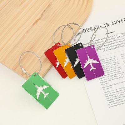 Flugzeugförmiger Aluminium-Gepäckanhänger und Geschäftsgeschenk