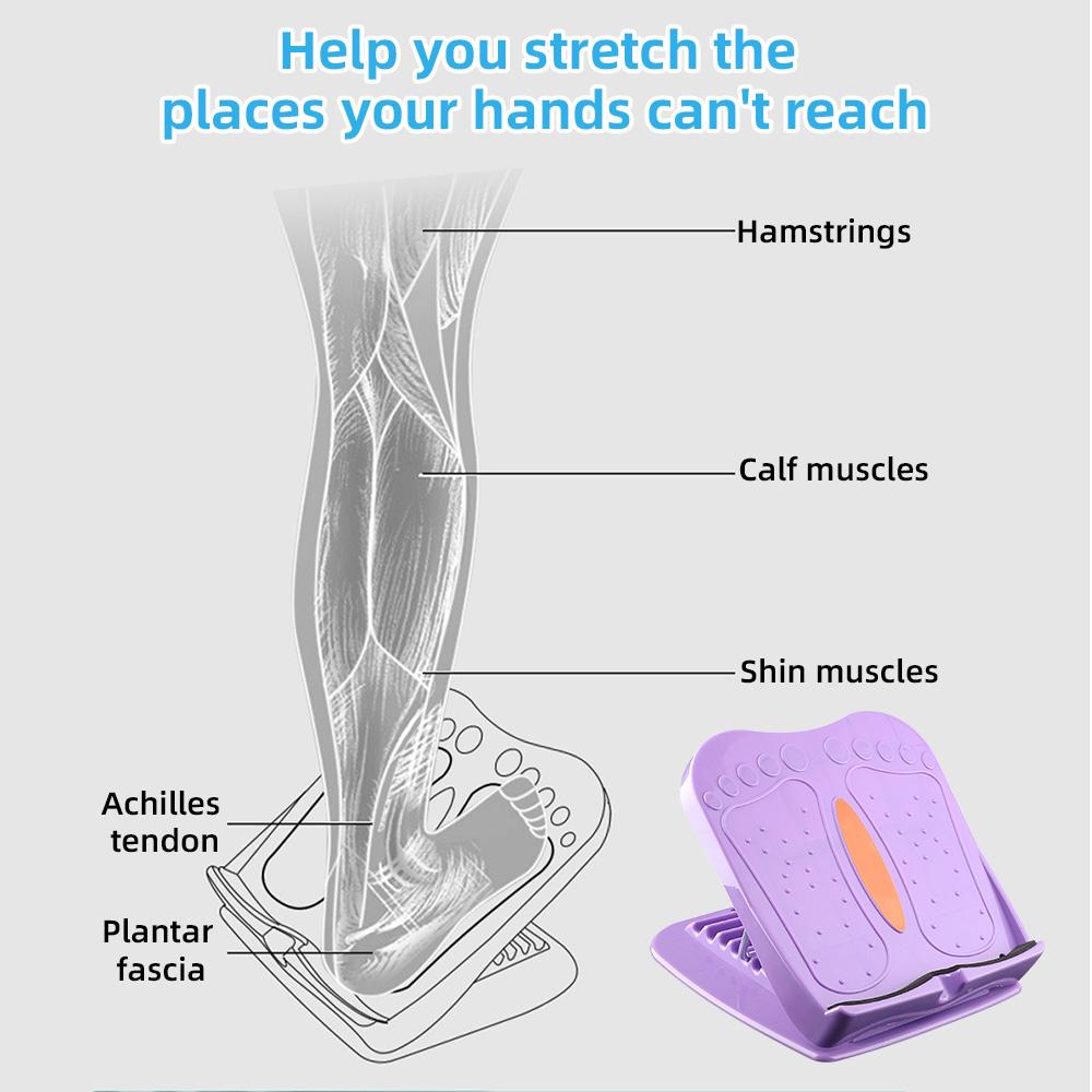Justerbar Slant Board Balancing Board Snøringsplate Fitness Pedal for Ben Stretch Training