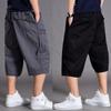 Pantalones Cortos Casuales Sueltos de Verano para Hombre, Pantalones Cortos Finos para Exteriores con Bolsillos
