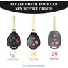 For Toyota Key Fob Cover, Soft TPU Protection Key Case Fit for Toyota Corolla 2008-2013/ Camry 2007-2011/ Venza 2009-2016 4 Buttons Smart Remote Car