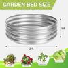 3Pack 2x2x1 Ft Round Galvanized Raised Garden Bed Kit Silver Metal Flower Box Large Planter Outdoor Garden for Planting Fruit H