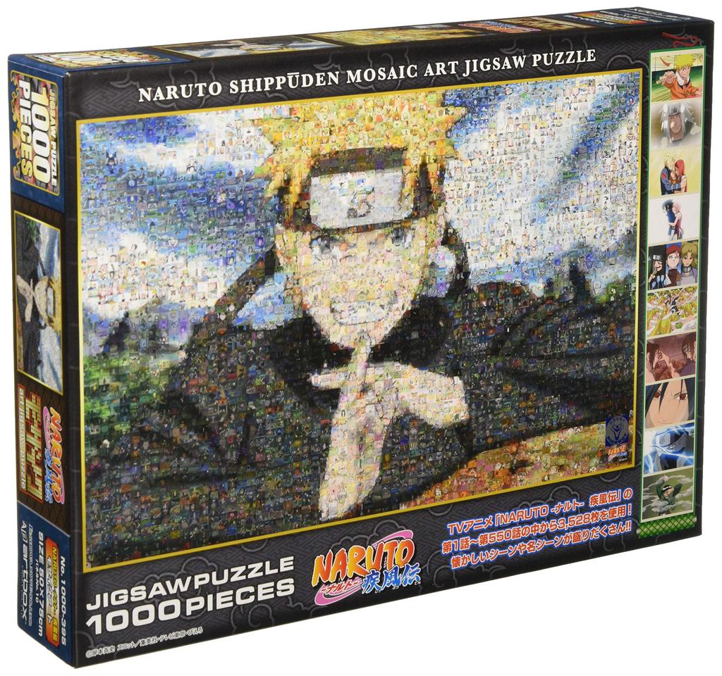 ENSKY Naruto Shippuden Mosaic Art 50x75cm Jigsaw Puzzle, 1000 Pieces, JIGSAW PUZZLE 1000-395