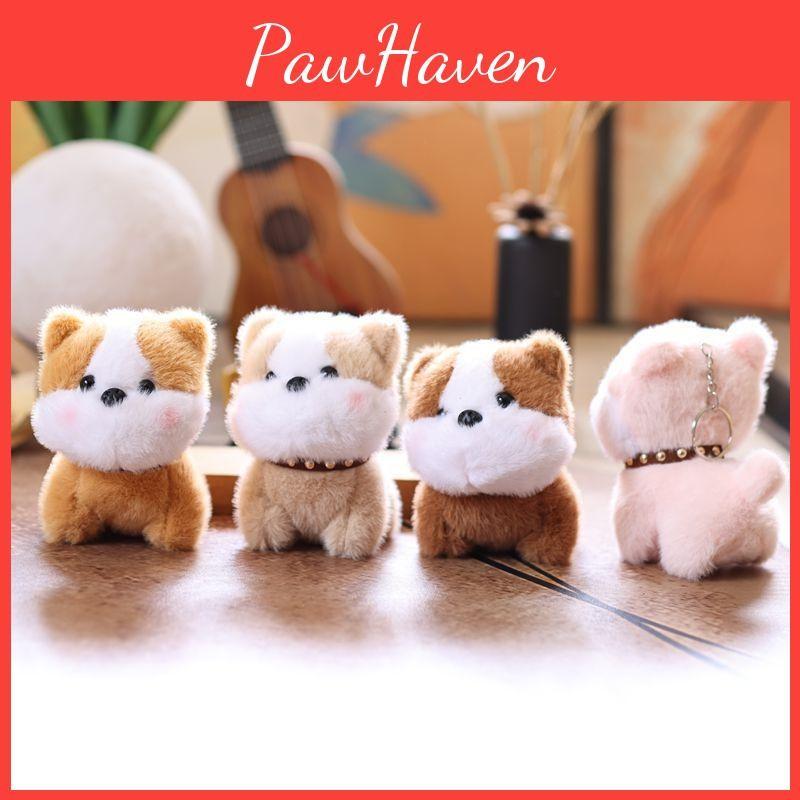 Puppy Cute Toy Keychain Animal Plush Super Soft Backpack Pendant Teens For