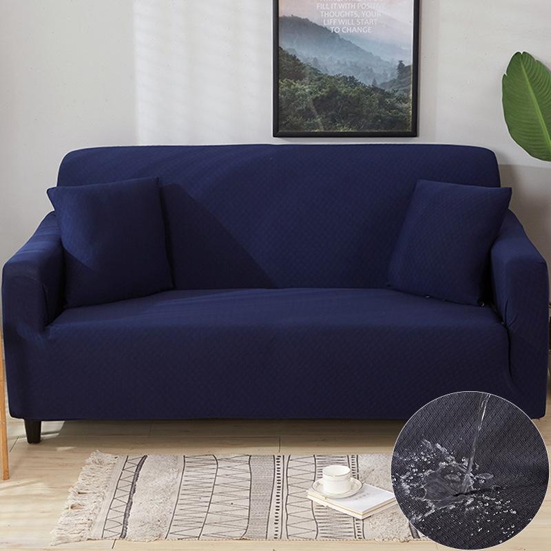 Simple Japanese and Korean Waterproof Cover Elastic Sofa Cover Solid Color Sofa Cover  Full Cover Fabric Sofa Release  Full Cover Seat Cushion Cover