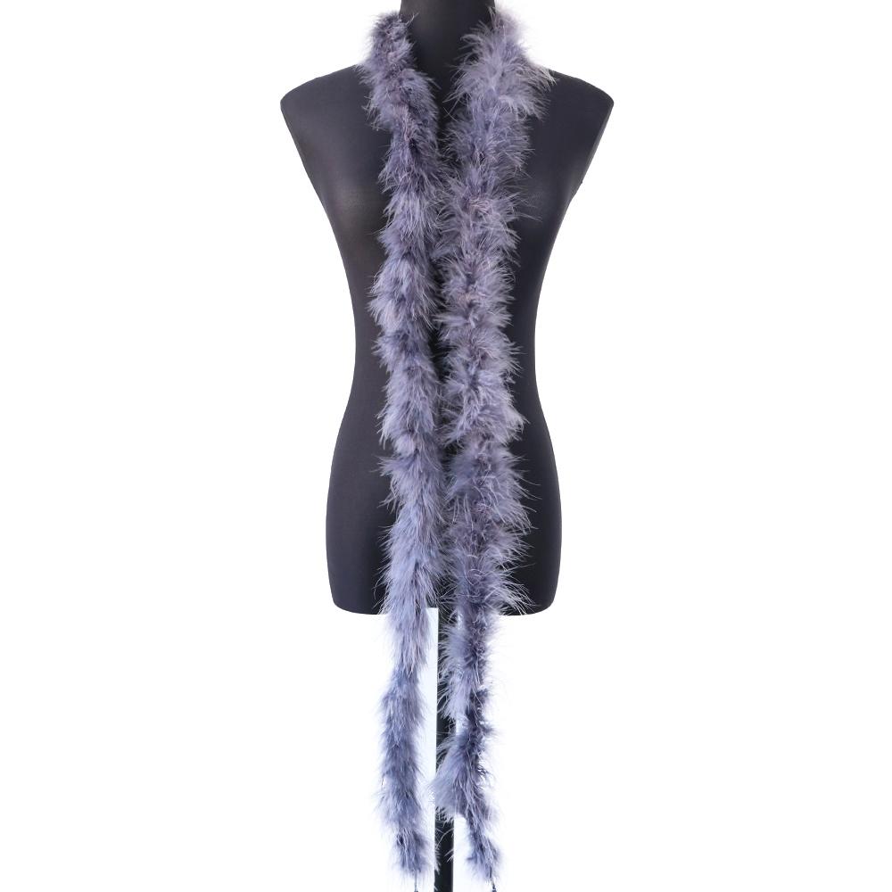 DIY 11G Marabou Feathers Boa For Shaw 2 Meters Turkey Plumes Frigne For DIY Wedding Dress Clothing Shawl Decoration Sewing Crafts
