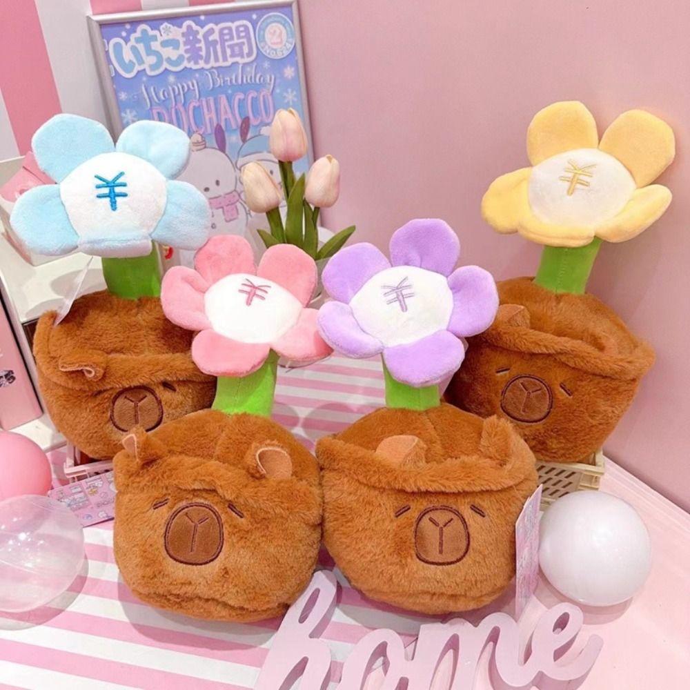 

Soft Capybara Anime Fluffty Toy Cartoon Capibala Stuffed Toy Couple Color Random