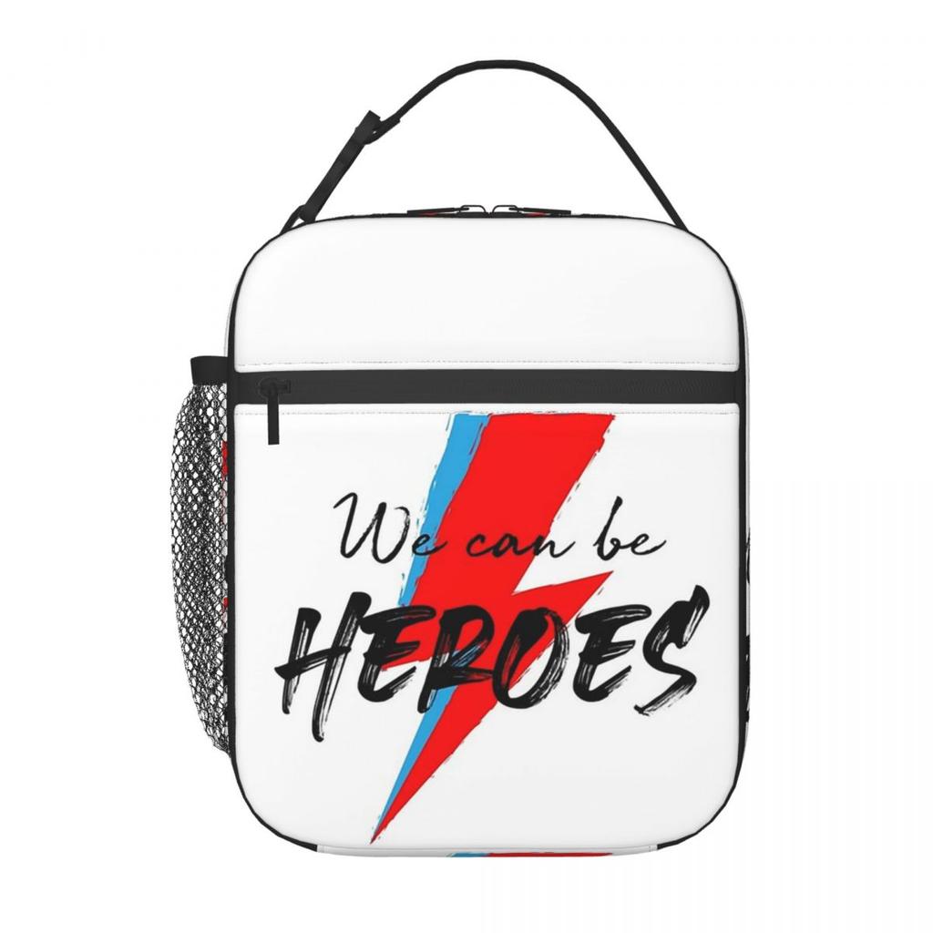 We Can Be Heroes Bowie Insulated Lunch Bag for Women Kids Leakproof Food Boxes Thermal Lunch Box Tote