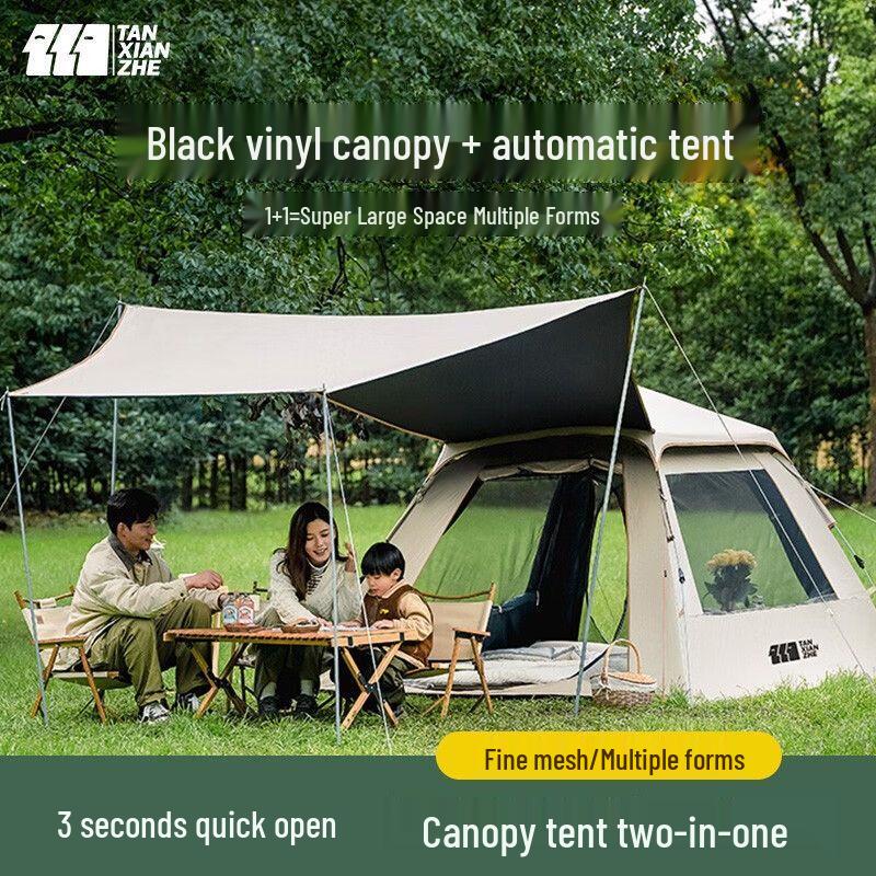 Explorer 2-in-1 Automatic Pop-Up Camping Tent & Canopy